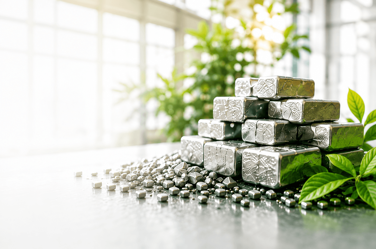 Stacked ARK master alloy ingots
